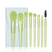 LOVELY 8pcs Kosrela Korean Macaron Brushes Eye Shadow Foundation Brush Super Soft Travel Mini Makeup Brush Set